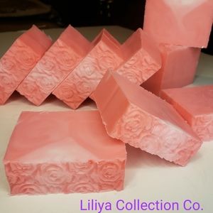 Coral Morganite organic goat milk soap